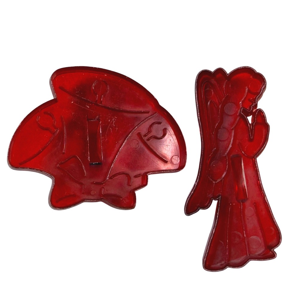 Vintage Hallmark Christmas Cookie Cutters Angel Bell USA Retro Holiday Baking